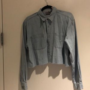 Urban Renewal with tags denim crop top